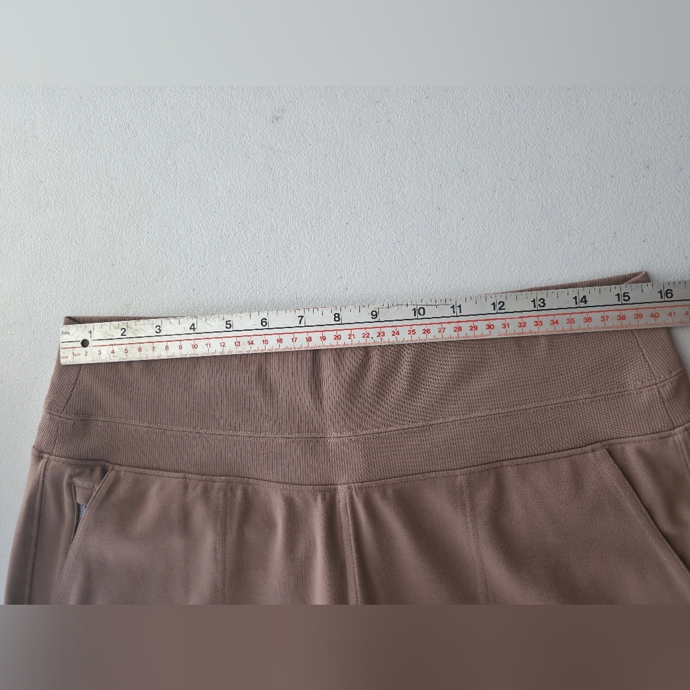 Athleta Venice Joggers High Rise Tan Brown Comfy Athleisure Clean Girl Aesthetic - Picture 12 of 15